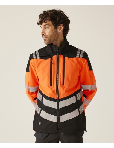 REG-TRA760-Hi-Vis X-Pro 3 Layer Softshell Jacket (Class 2)